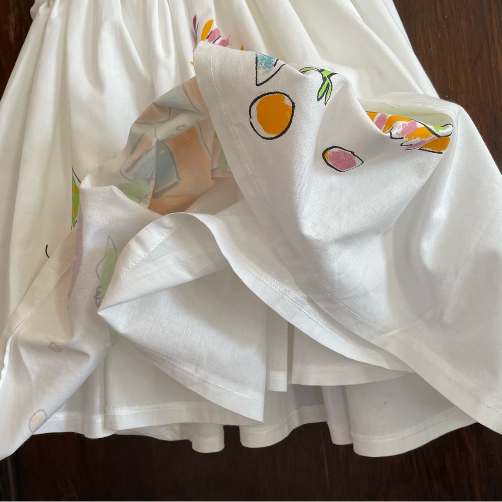 NWT RARE 2pc Hand Painted White dressy Dress girls 6 Binx house cat - Picture 4 of 8